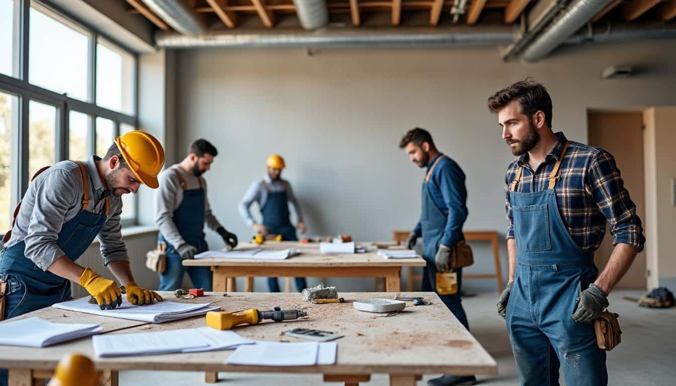 Illustration: Les métiers du bâtiment accessibles via le centre de formation du BTP à Marseille