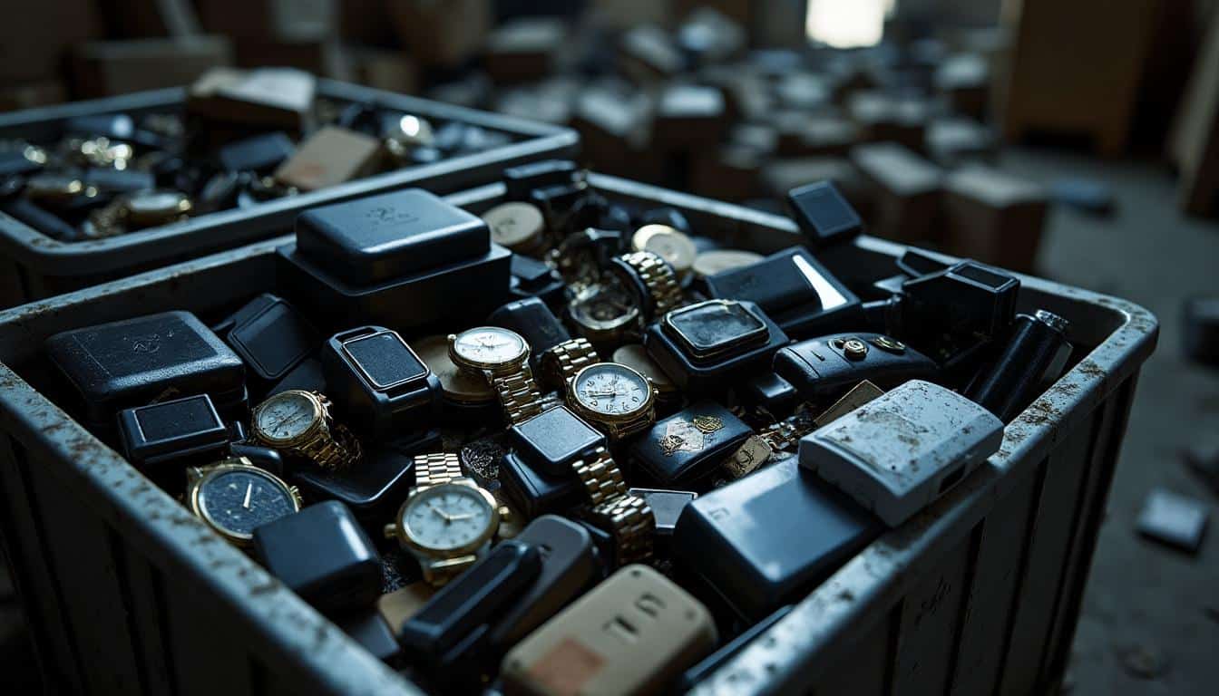 Illustration: Quels objets retrouve-t-on souvent dans ces conteneurs du marché noir non réclamés ?