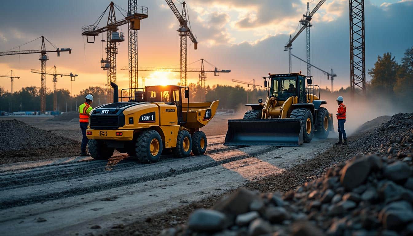 Illustration: Comprendre le rôle essentiel des engins du BTP dans les chantiers modernes