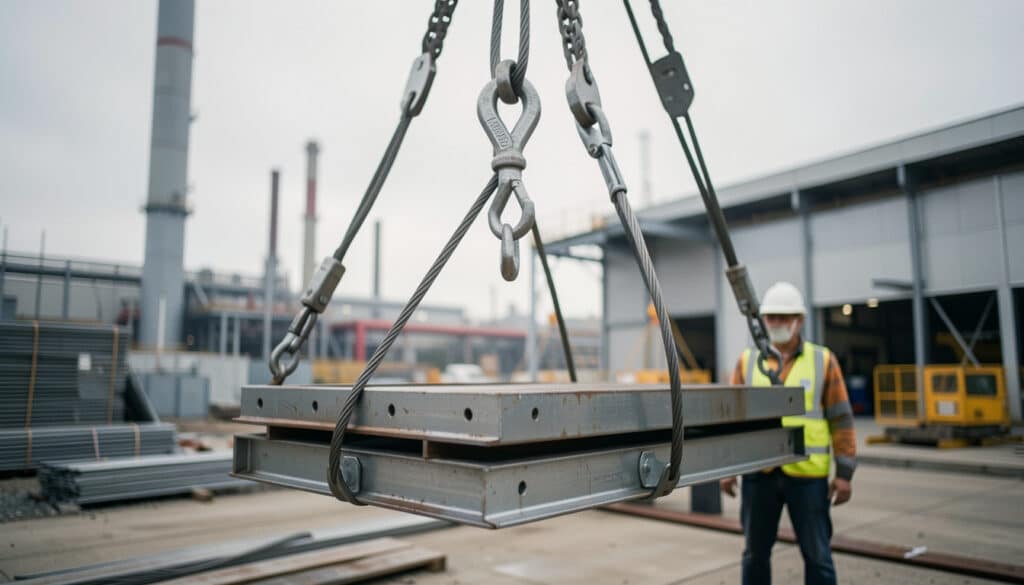 Élingue en acier pour le levage des charges lourdes